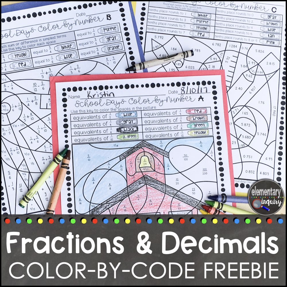 free fractions worksheets