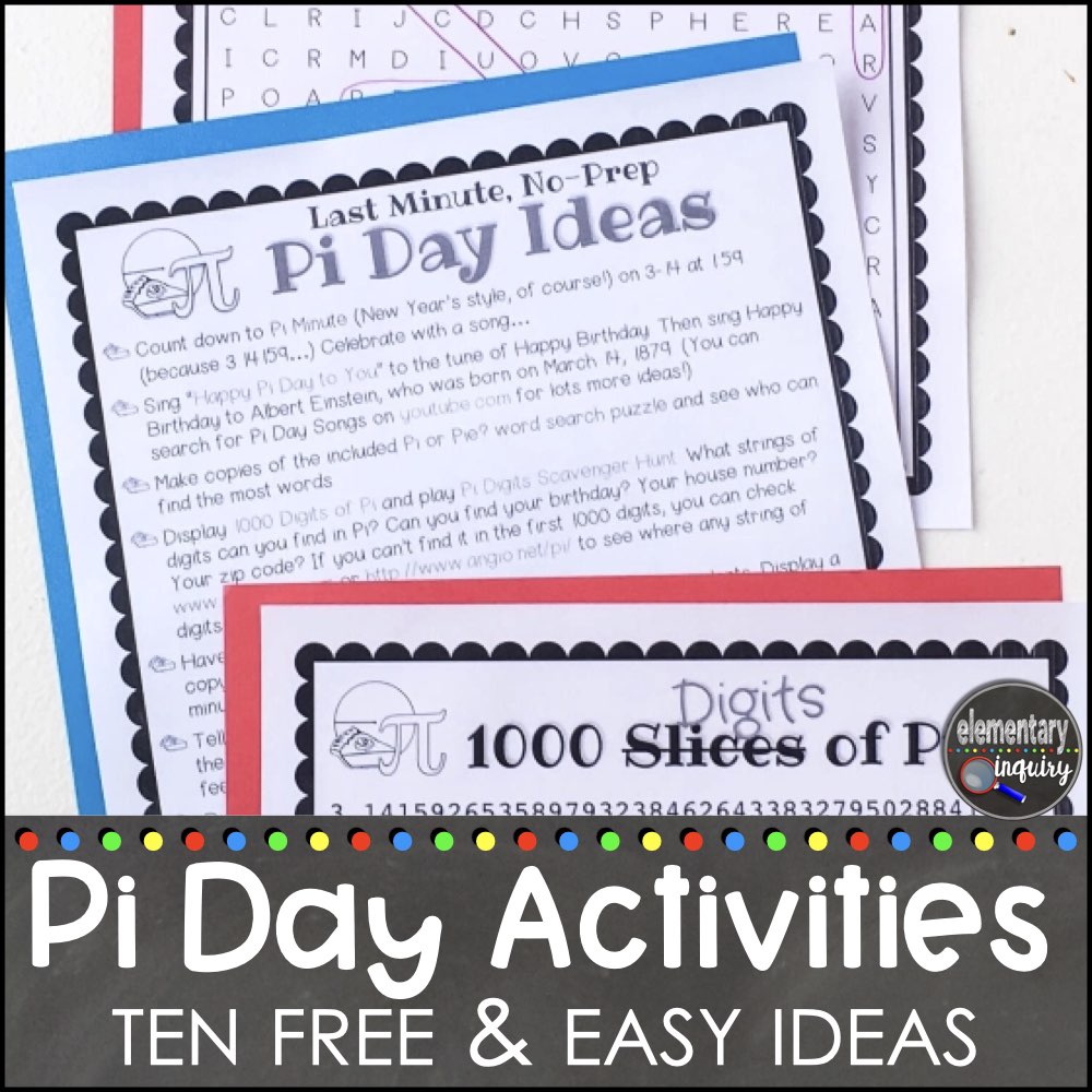 free pi day activities